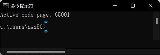 Win11,cmd,命令提示符,中文乱码步骤