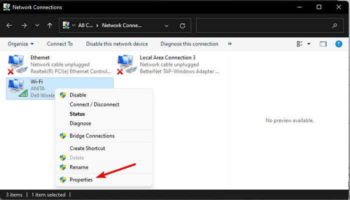 win11系统连接wifi出现没有有效IP配置错误解决方法