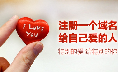 互联网进入个性时代 .我爱你开启域名私人定制